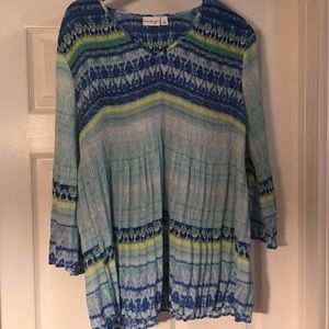 NWT Kim Rogers long sleeved top size 1X